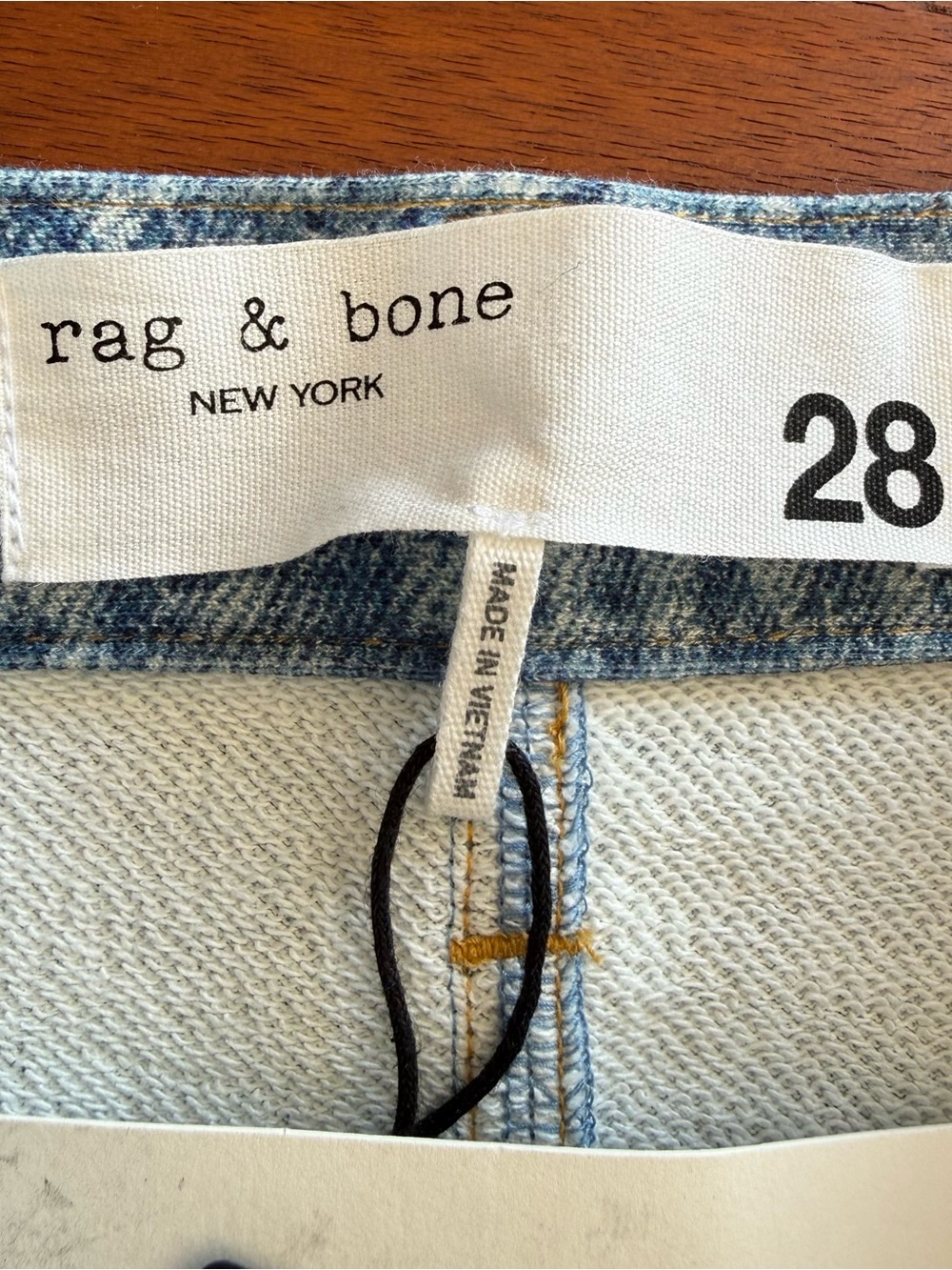 Rag & Bone Miramar Sofie Women’s Wide Leg Terry Jeans Minetta Blue Size 28 - Picture 5 of 13